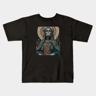 Retro Santa Muerte Kids T-Shirt